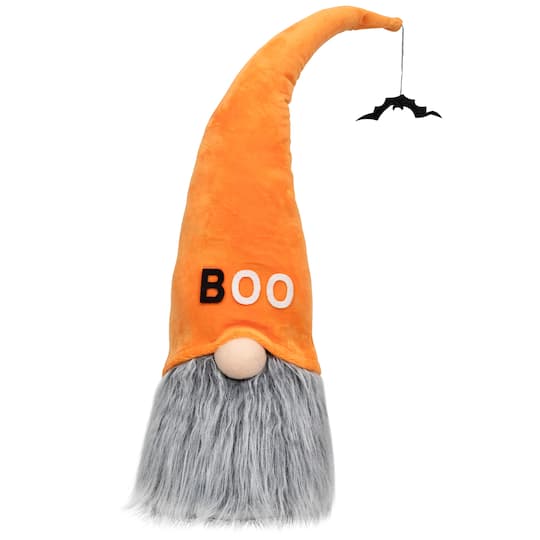 8" Flying Bat "Boo" Standing Halloween Gnome